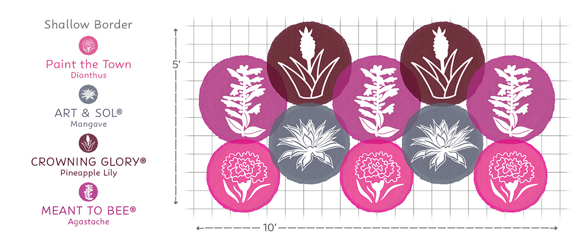 EZ Scape - Heat Tolerant Sunscape Graphics5 Heat Tolerant Sunscape garden layout #2