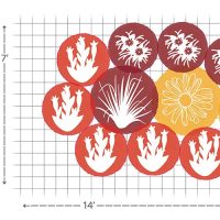 Island garden planting plan of the Native Roots in the Southeast 2 EZ Scape Landscape Recipe